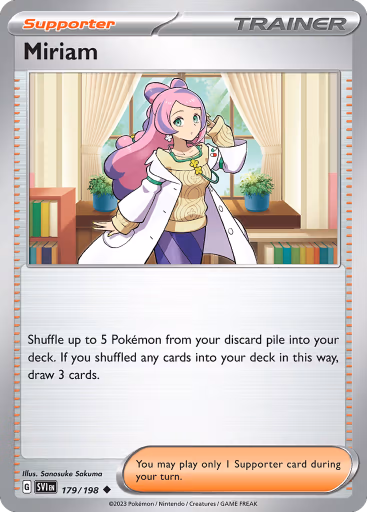 Miriam 179/198 Pokemon card