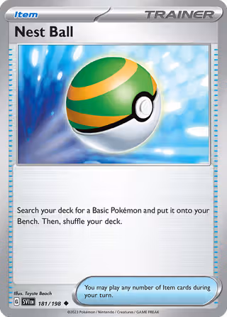 Nest Ball 181/198 Pokemon card