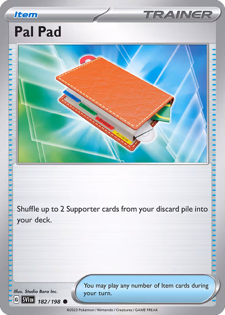 Pal Pad 182/198 Pokemon card