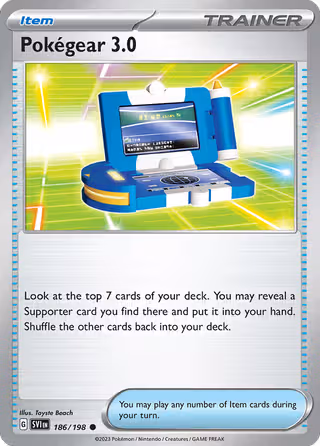 Pokégear 3.0 186/198 Pokemon card