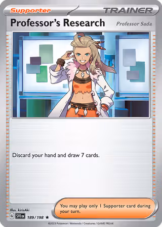 Professor's Research 189/198 Pokemon card
