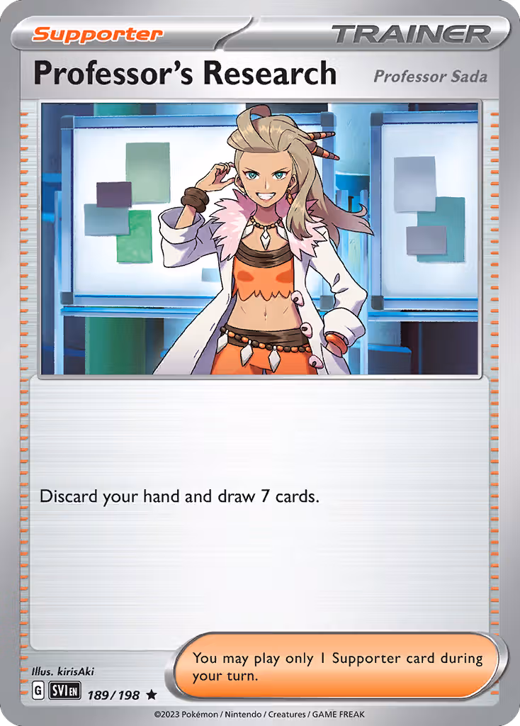 Professor's Research 189/198 Pokemon card
