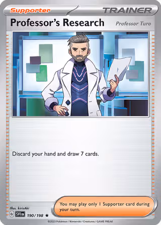 Professor's Research 190/198 Pokemon card