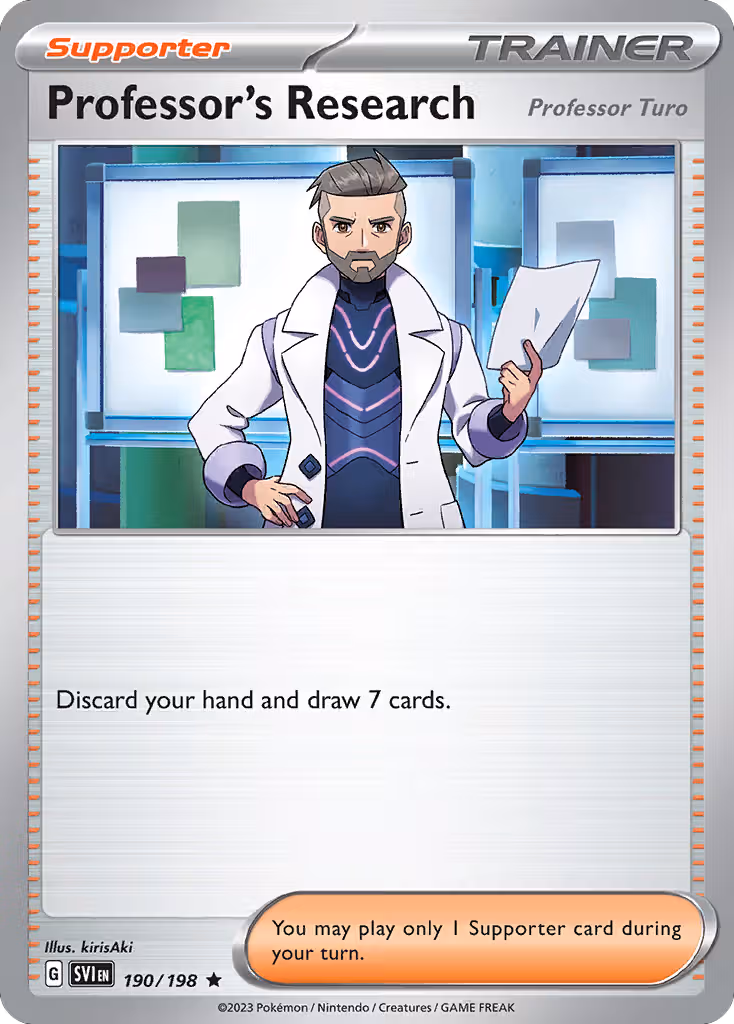 Professor's Research 190/198 Pokemon card