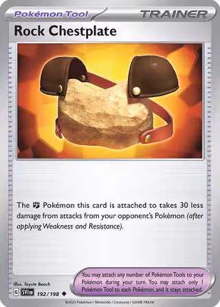 Rock Chestplate 192/198 Pokemon card