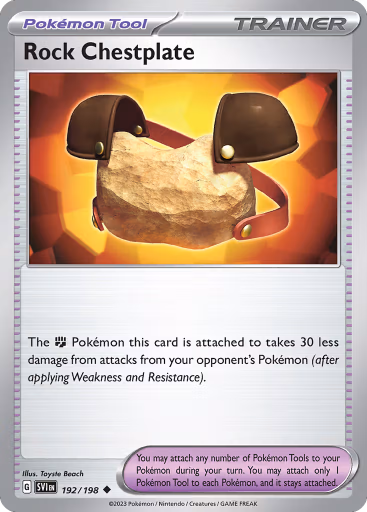 Rock Chestplate 192/198 Pokemon card