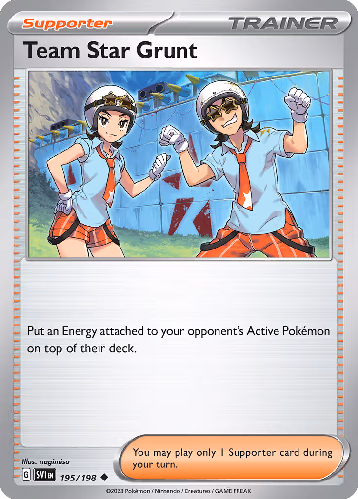 Team Star Grunt 195/198 Pokemon card