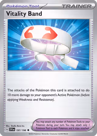Vitality Band 197/198 Pokemon card