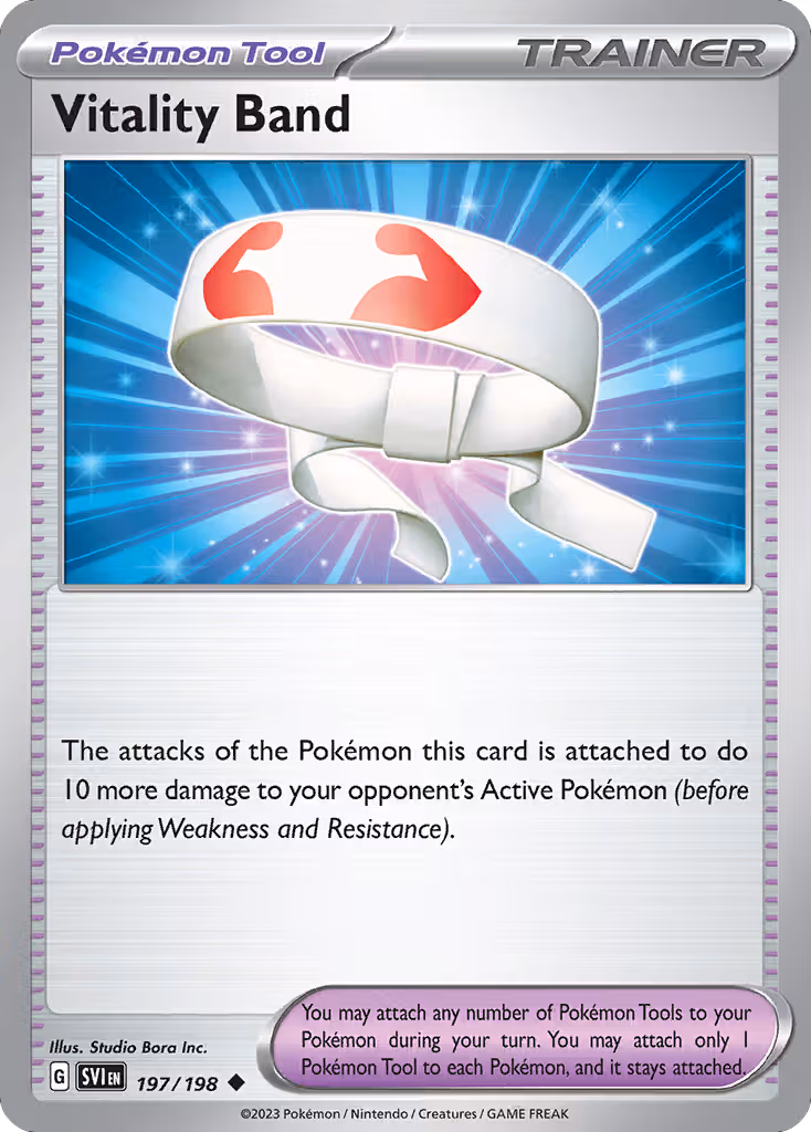 Vitality Band 197/198 Pokemon card
