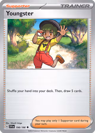 Youngster 198/198 Pokemon card