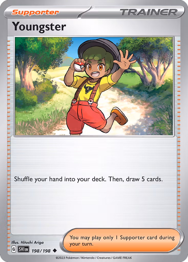 Youngster 198/198 Pokemon card