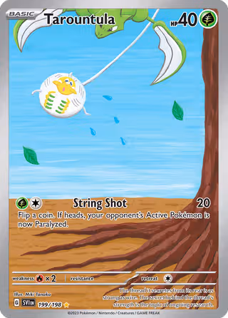 Tarountula 199/198 Pokemon card