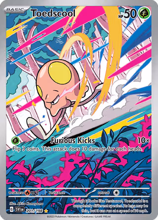 Toedscool 201/198 Pokemon card