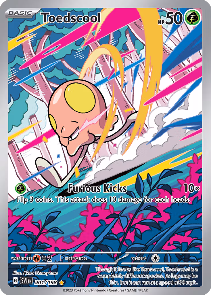 Toedscool 201/198 Pokemon card