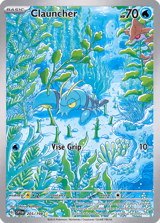 Clauncher 205/198 Pokemon card