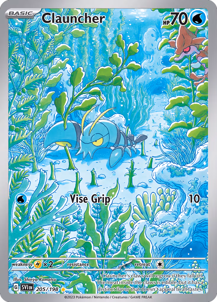 Clauncher 205/198 Pokemon card