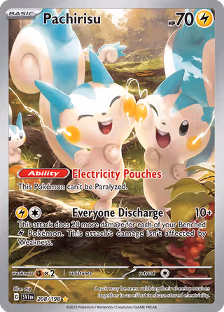 Pachirisu 208/198 Pokemon card