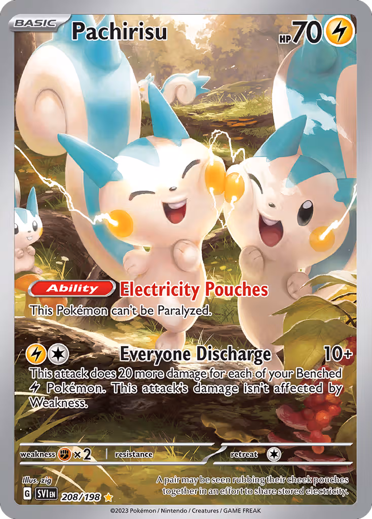Pachirisu 208/198 Pokemon card