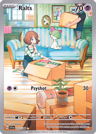 Ralts 211/198 Pokemon card