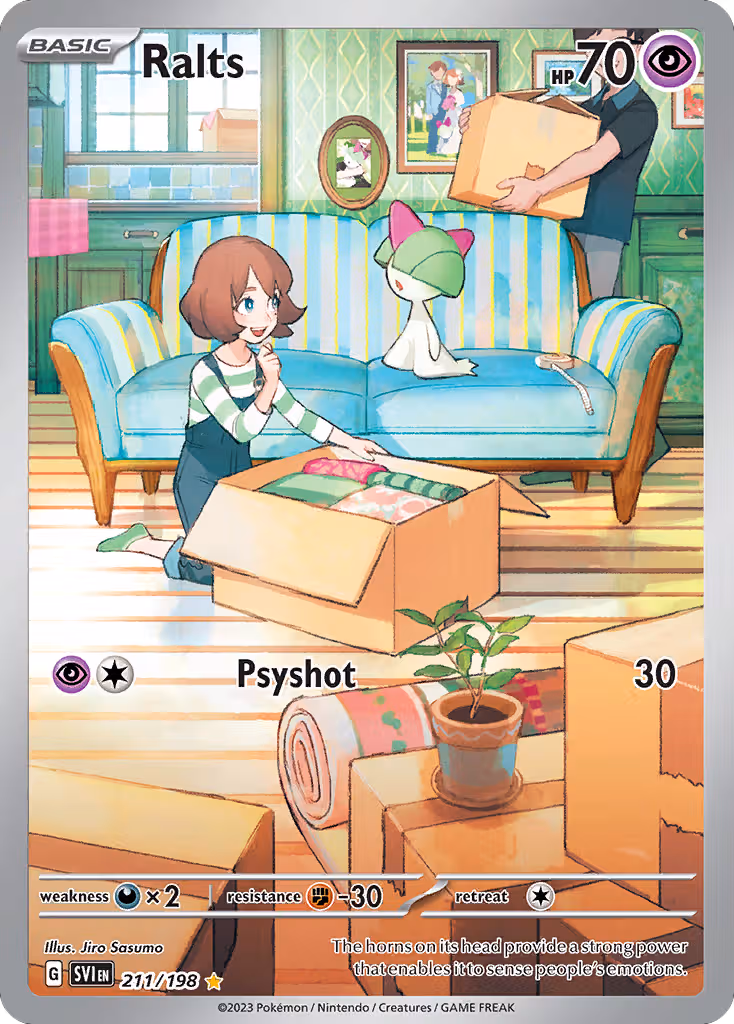 Ralts 211/198 Pokemon card
