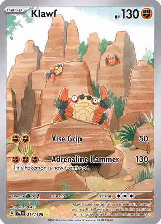 Klawf 217/198 Pokemon card