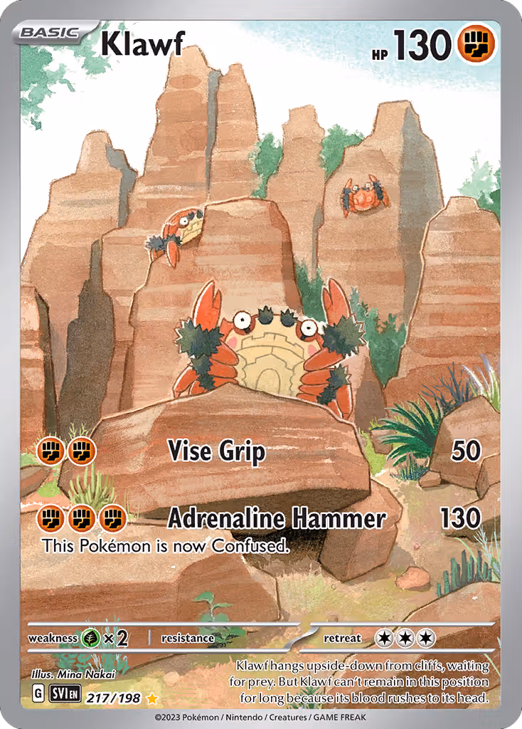 Klawf 217/198 Pokemon card