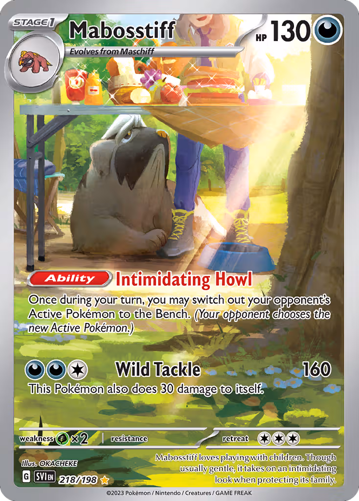 Mabosstiff 218/198 Pokemon card