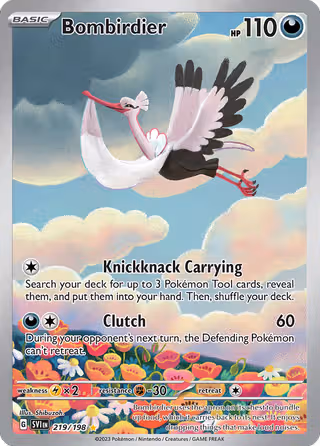 Bombirdier 219/198 Pokemon card