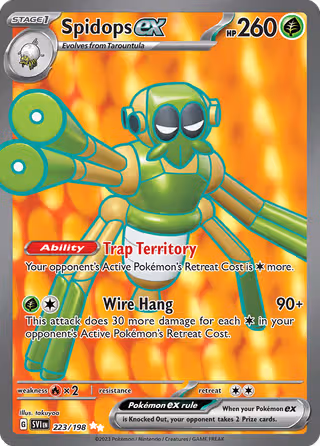 Spidops ex 223/198 Pokemon card