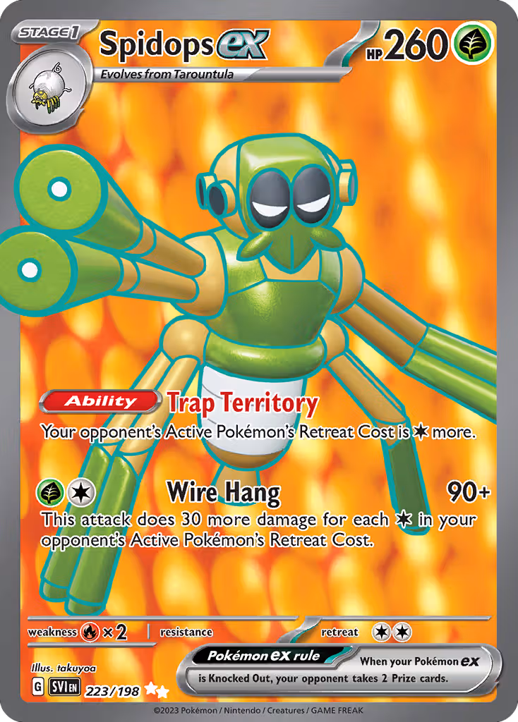 Spidops ex 223/198 Pokemon card