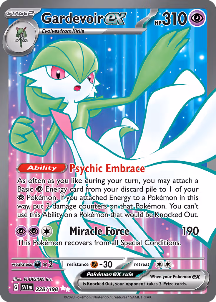 Gardevoir ex 228/198 Pokemon card