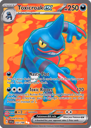 Toxicroak ex 232/198 Pokemon card