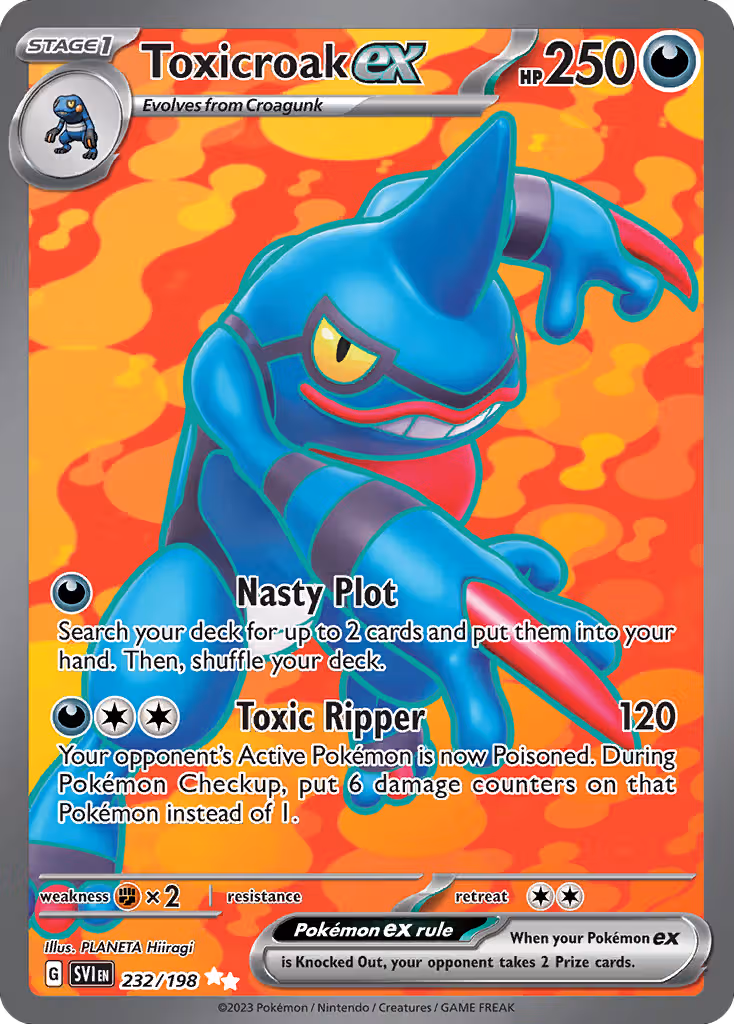 Toxicroak ex 232/198 Pokemon card