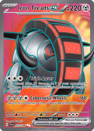 Iron Treads ex 233/198 Pokemon card