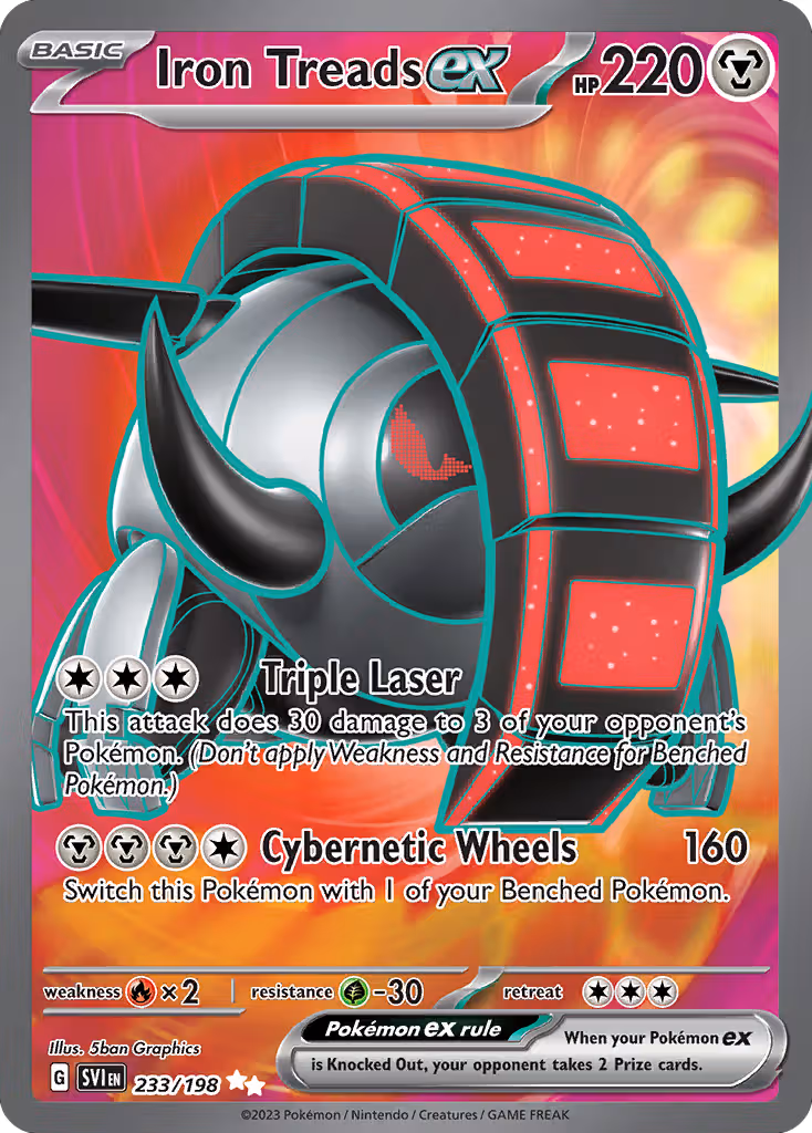 Iron Treads ex 233/198 Pokemon card