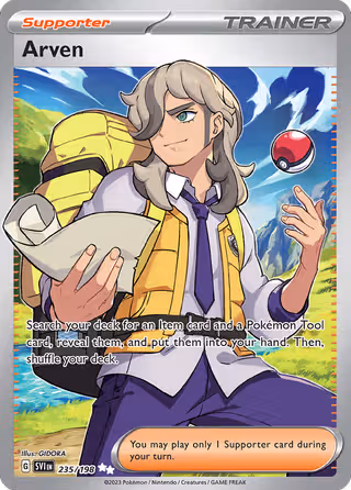Arven 235/198 Pokemon card