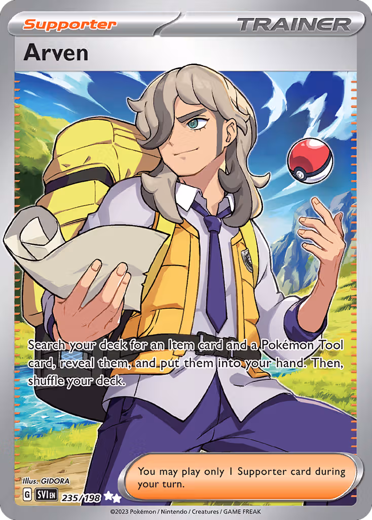 Arven 235/198 Pokemon card