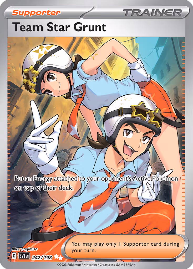Team Star Grunt 242/198 Pokemon card