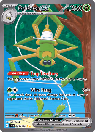 Spidops ex 243/198 Pokemon card