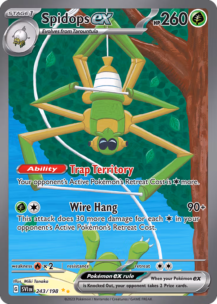 Spidops ex 243/198 Pokemon card