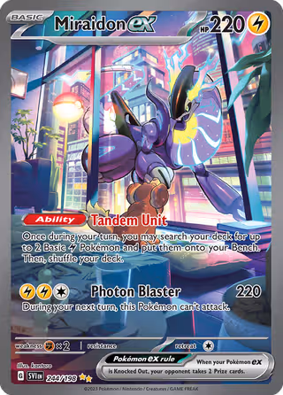 Miraidon ex 244/198 Pokemon card