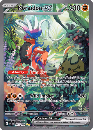 Koraidon ex 247/198 Pokemon card
