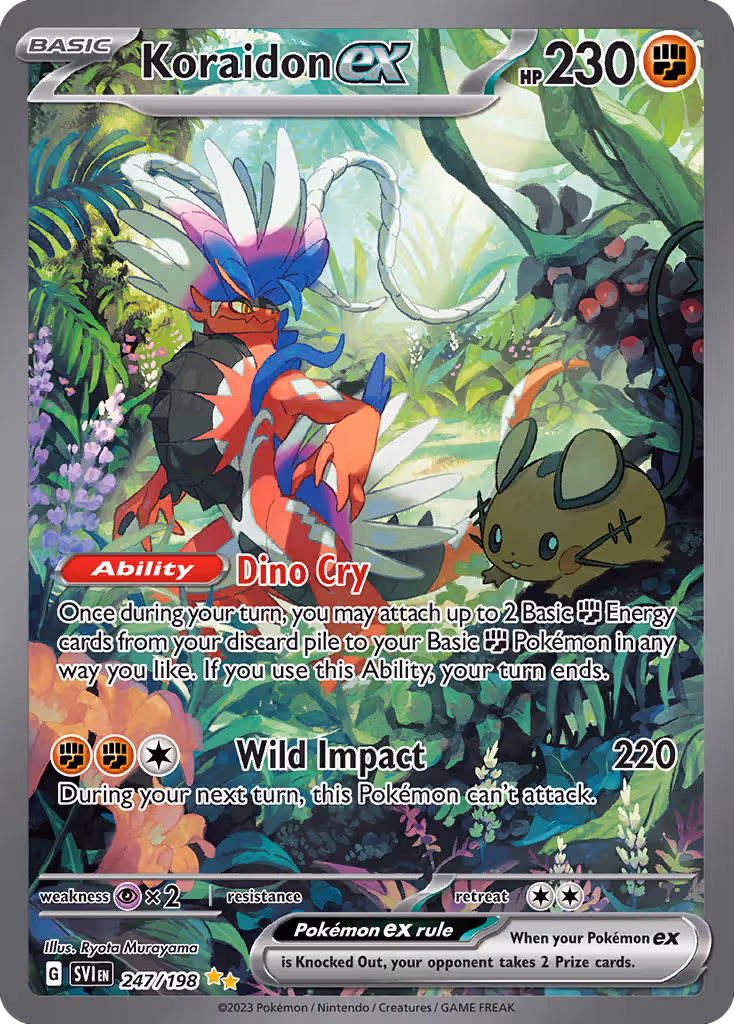Koraidon ex 247/198 Pokemon card
