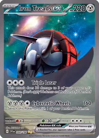 Iron Treads ex 248/198 Pokemon card