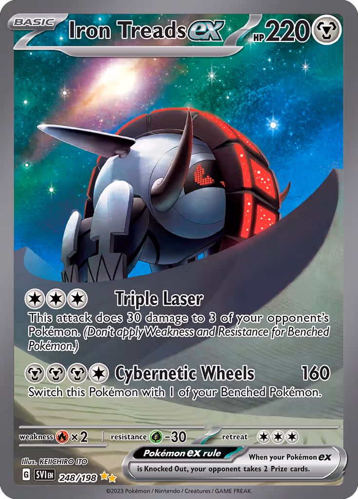 Iron Treads ex 248/198 Pokemon card