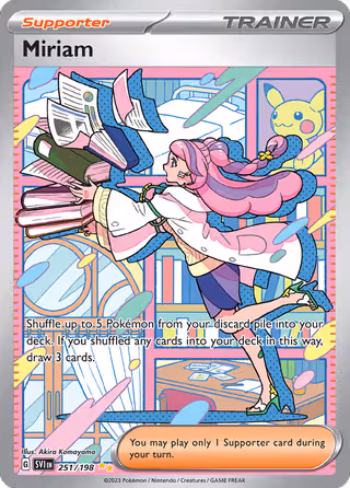 Miriam 251/198 Pokemon card
