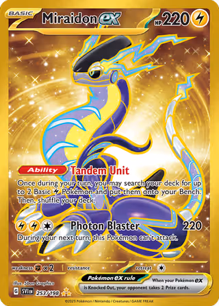 Miraidon ex 253/198 Pokemon card
