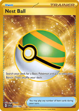 Nest Ball 255/198 Pokemon card
