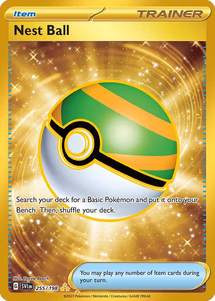 Nest Ball 255/198 Pokemon card