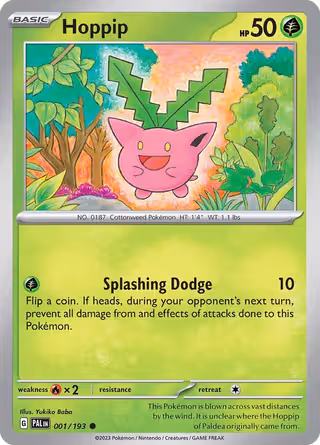 Hoppip 1/193 Pokemon card